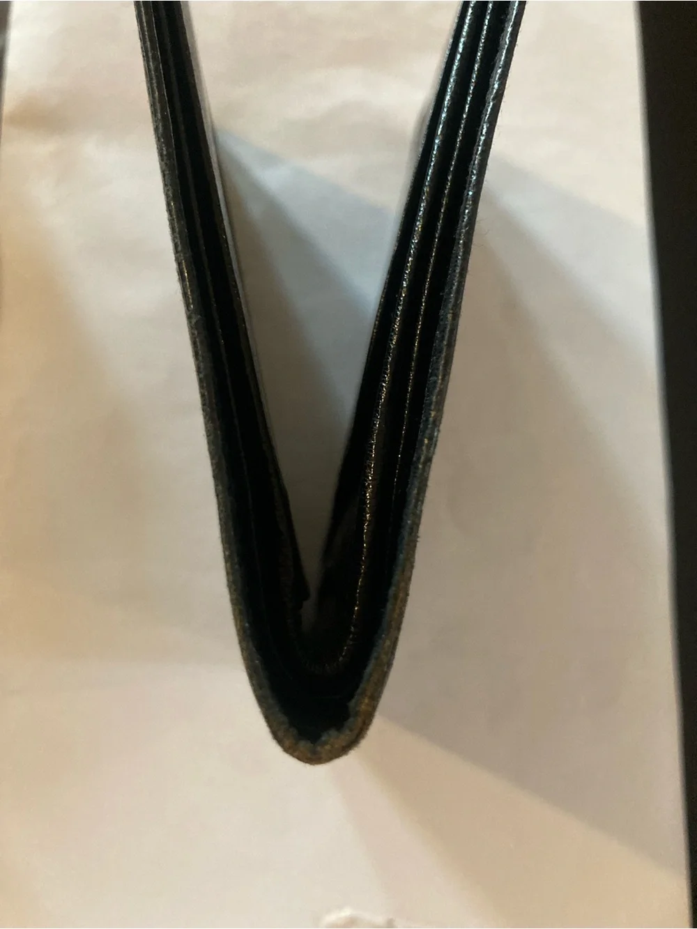 KANGAROO VTG Brooks Brothers Peal & Co. Made in England Black Leather Wallet
